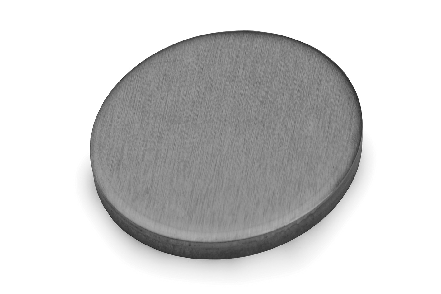 Edelstahl Ronde 150mm - V2A Scheibe 10mm Stark Einseitig Geschliffen Mit Längsschliff